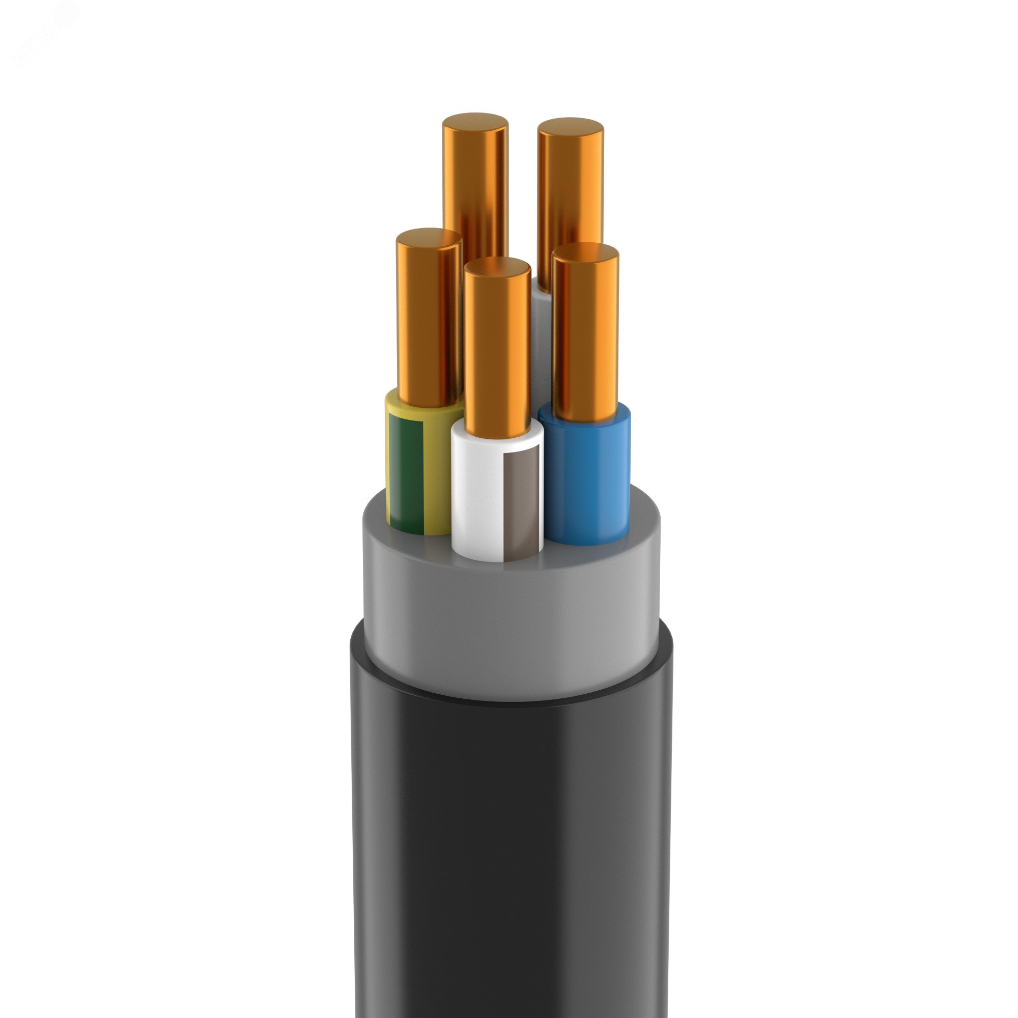 Кабель силовой ВВГнг(А)-LS 5х1,5ок(N,PE)-0,66     бухта 100м