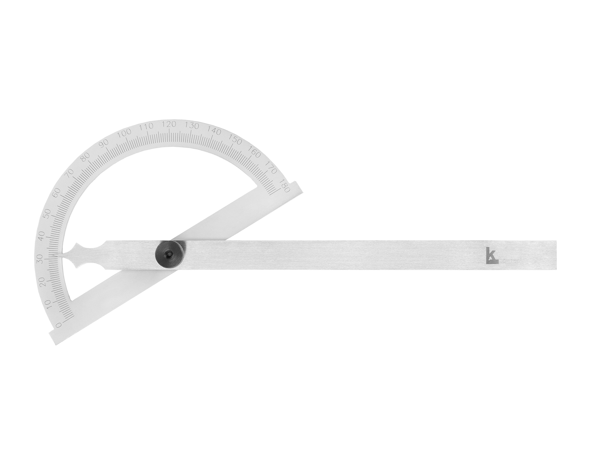 Угломер нониусный 0-180° (150х200мм, 1°) транспортир