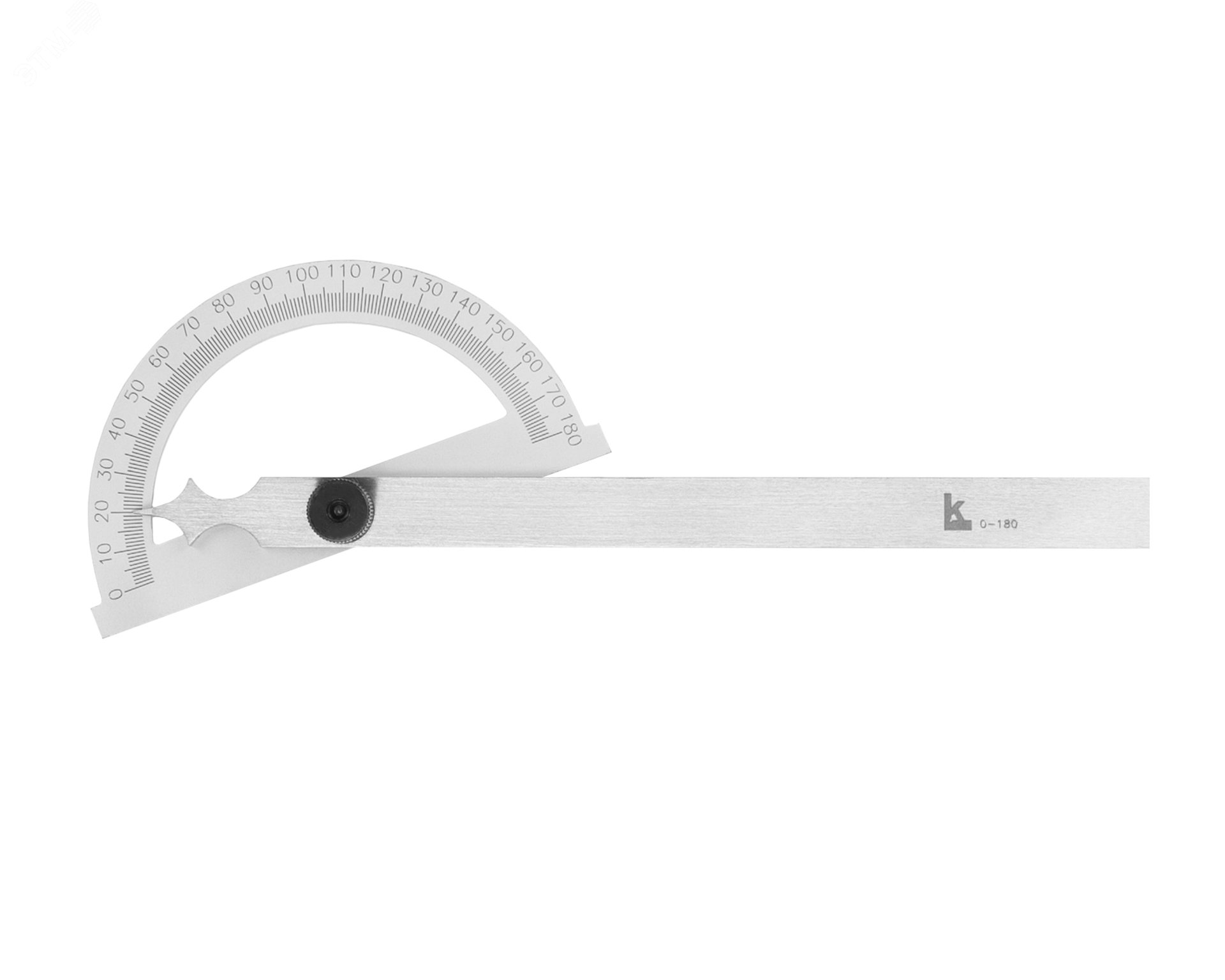 Угломер нониусный 0-180° ( 80х120мм, 1°) транспортир