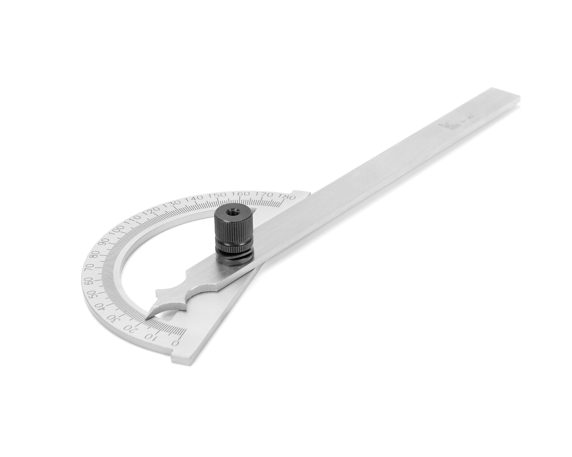Угломер нониусный 0-180° ( 80х120мм, 1°) транспортир