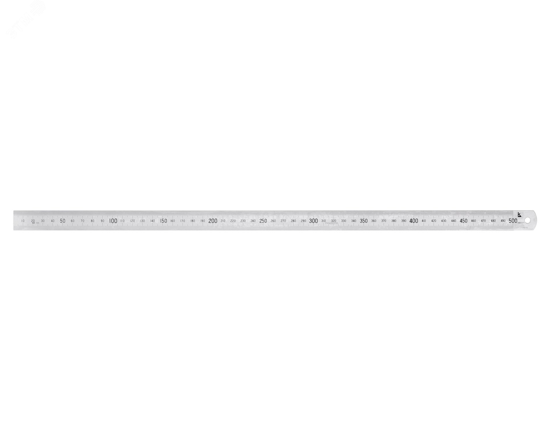 Линейка измерительная 500х20мм металлическая (госреестр № 74468-19)с поверкой КЛБ