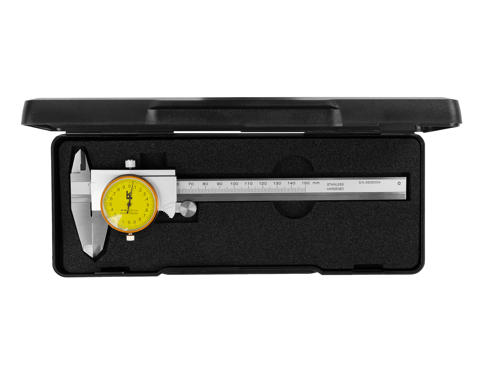 Штангенциркуль ШЦК-1-150 0,02 с круг. шкалой 40мм пылезащищенный IP54 КЛБ