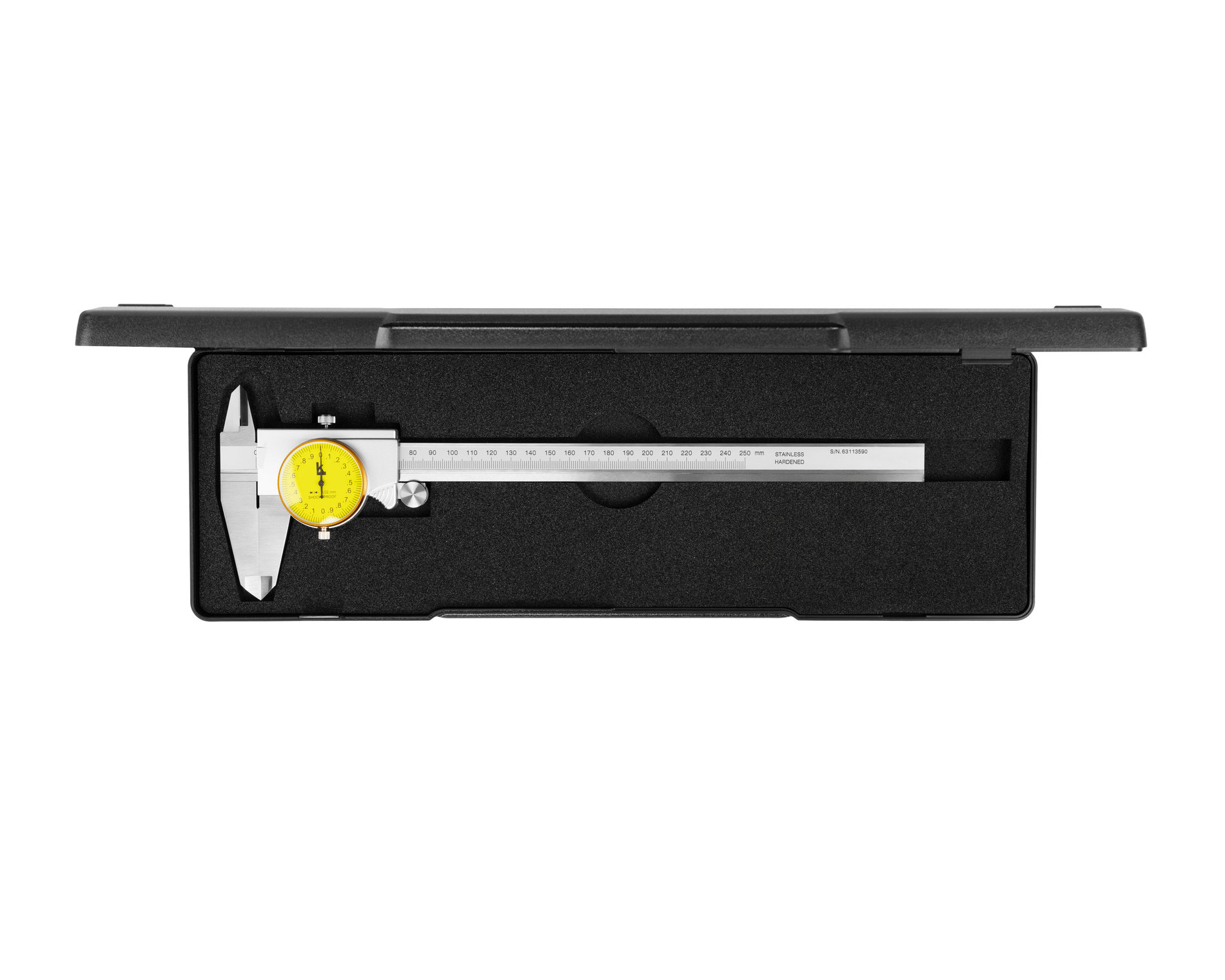Штангенциркуль ШЦК-1-250 0,02 с круг. шкалой 50мм пылезащищенный IP54 КЛБ