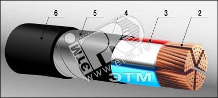 Кабель силовой ВБШвнг(А)-LS 4х10ок(PE)-0,66