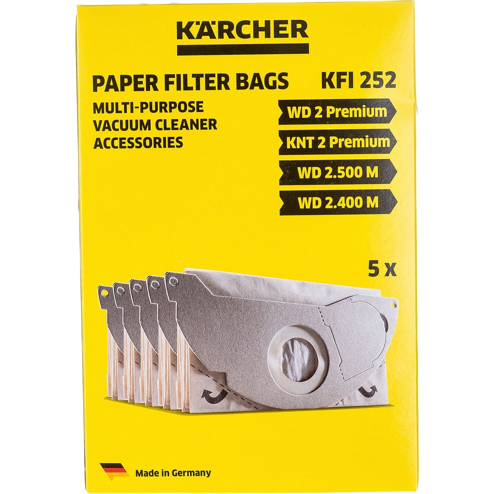 Комплект фильтров 5 шт. для пылесоса SE 3001 Karcher 6.904-143