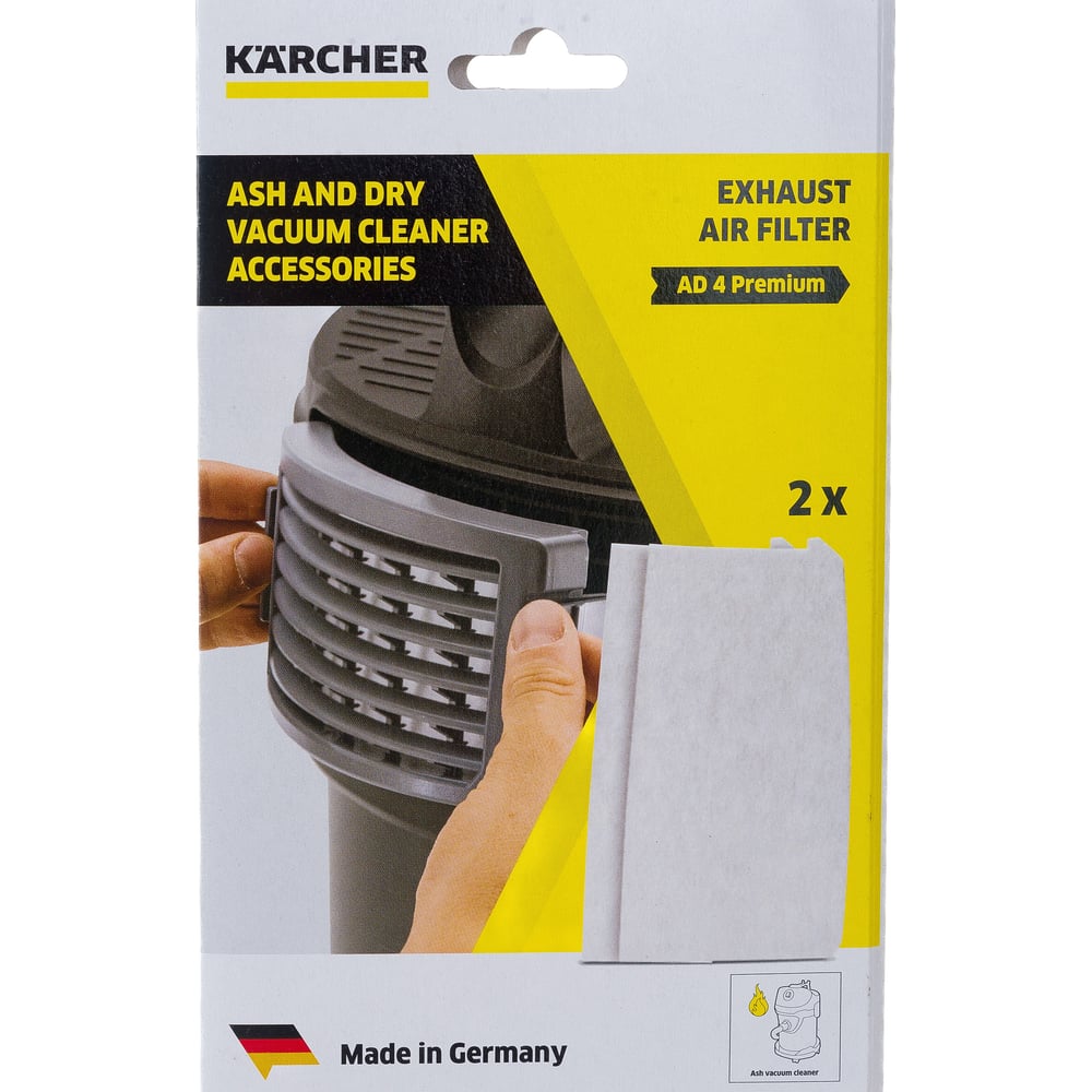 Фильтр отработанного воздуха 2 шт для AD 4 Premium Karcher 2.863-262