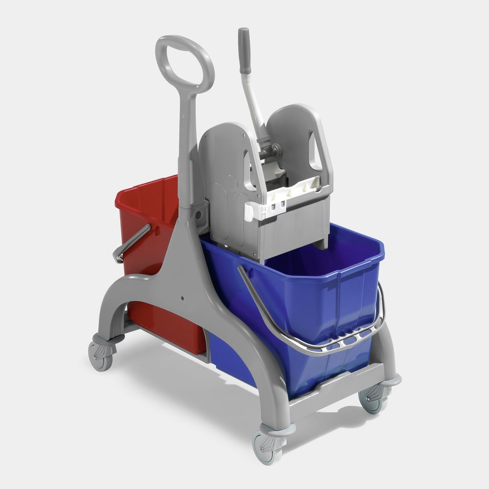Двухведерная тележка с вертикальным отжимом и ручкой KARCHER 2x25 л 6.999-209.0