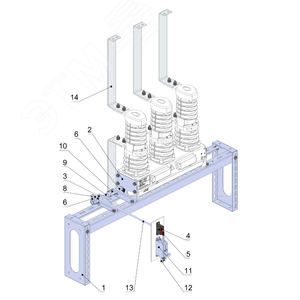 Комплект изделий металлических для ячеек КСО КИМ-13
