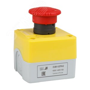 Пост кноп авар стоп OptiSignal D22 C5-BK-1-ESTR-02 2НЗ возв пов XALK178F