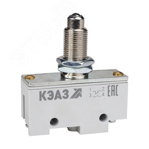 Микропереключатель МП-1105м/05 (толкатель-шарик-винт-фронт гайками)- КЭАЗ