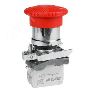 Кнопка ав ост возв пов OptiSignal D22 C4-ESTR-11 металл 1НО+1НЗ XB4BS8445