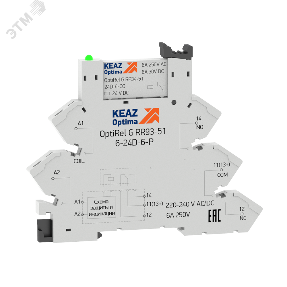 Релейный модуль OptiRel G RM38-61-24U-6-P-CO