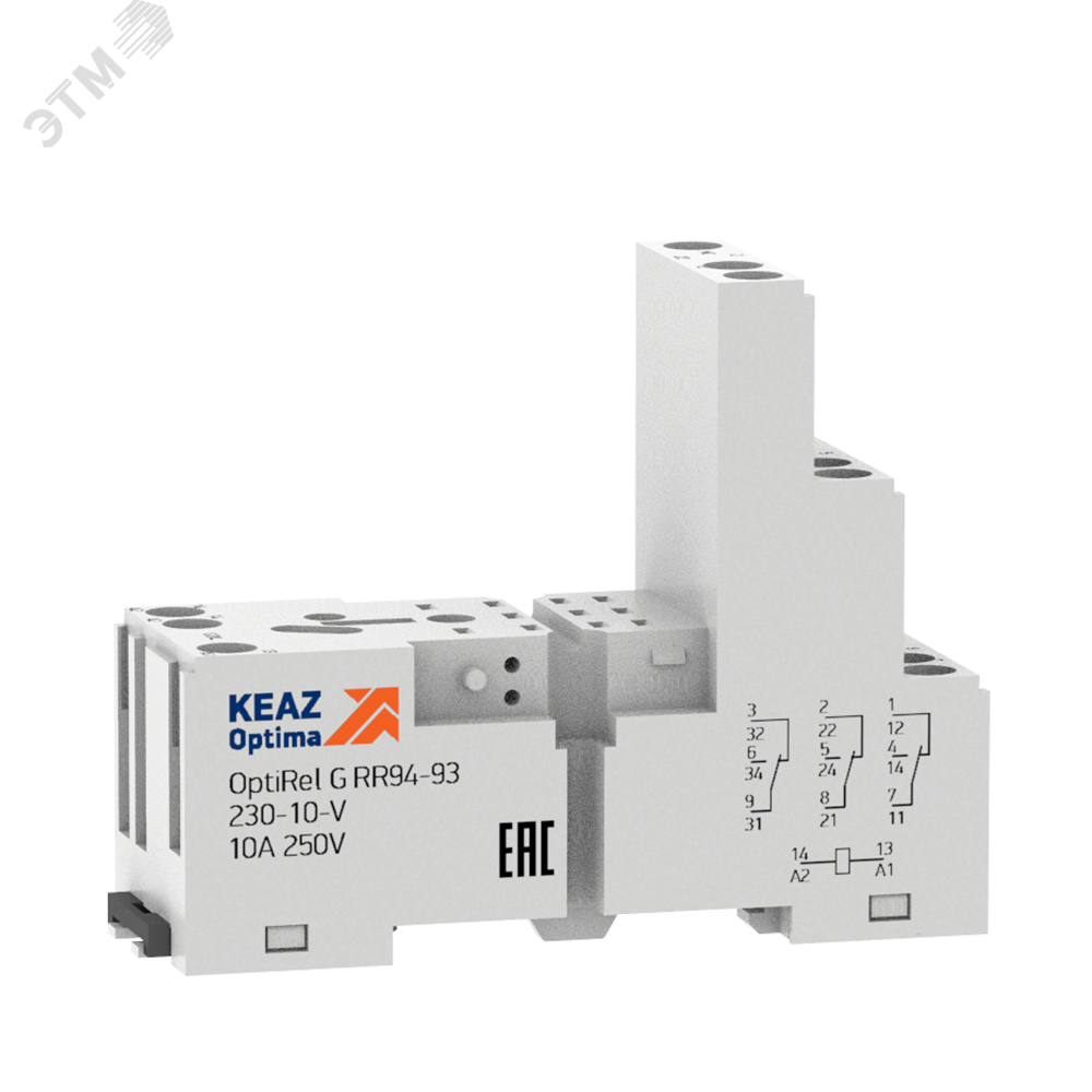 Розетка для реле OptiRel G RR94-93-230-10-V