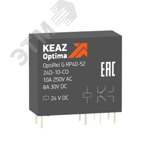Реле промежуточное OptiRel G RP40-52-24D-10-CO