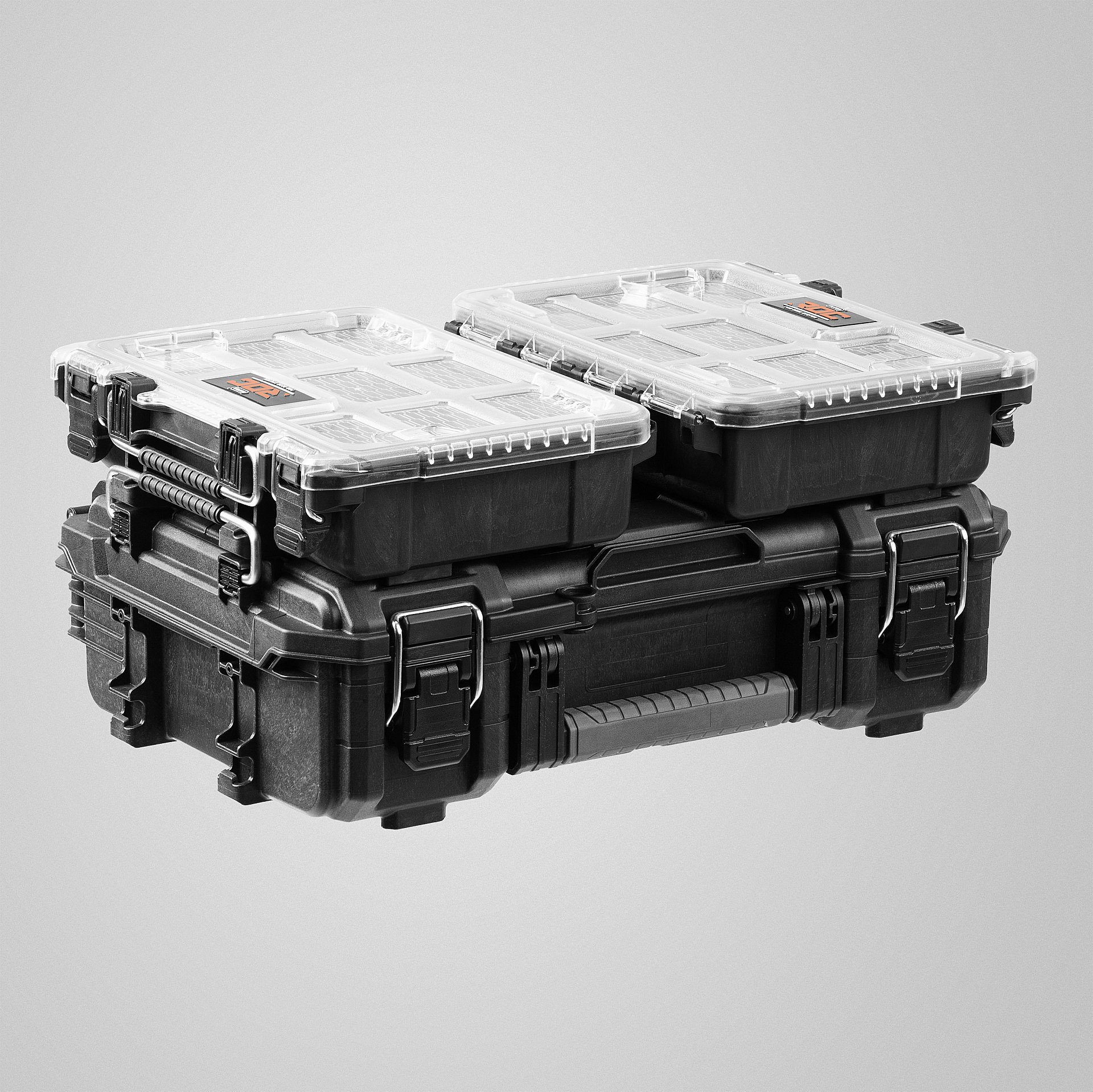 KETER ROC PRO GEAR 2.0 (14″) пластиковый органайзер, 7 съемных лотков (38376)