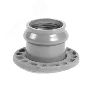 Патрубок раструбный с металлическим фланцем  110x100 мм