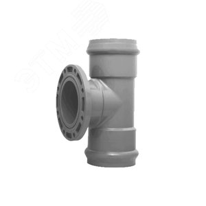 Тройник с ПВХ фланцем   160x100 мм. 90 градусов