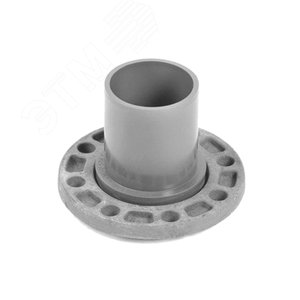 Патрубок гладкий с металлическим фланцем  110x100 мм