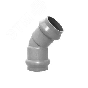 Отвод двухраструбный НПВХ 160 мм. 45 градусов