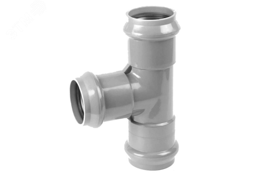 Тройник раструбный   110x110 мм. 90 градусов