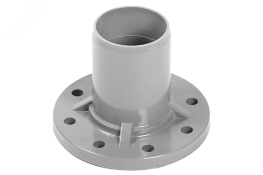 Патрубок гладкий с ПВХ фланцем  110x100 мм