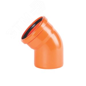 Отвод  наружной канализации 110 мм. 60 градусов