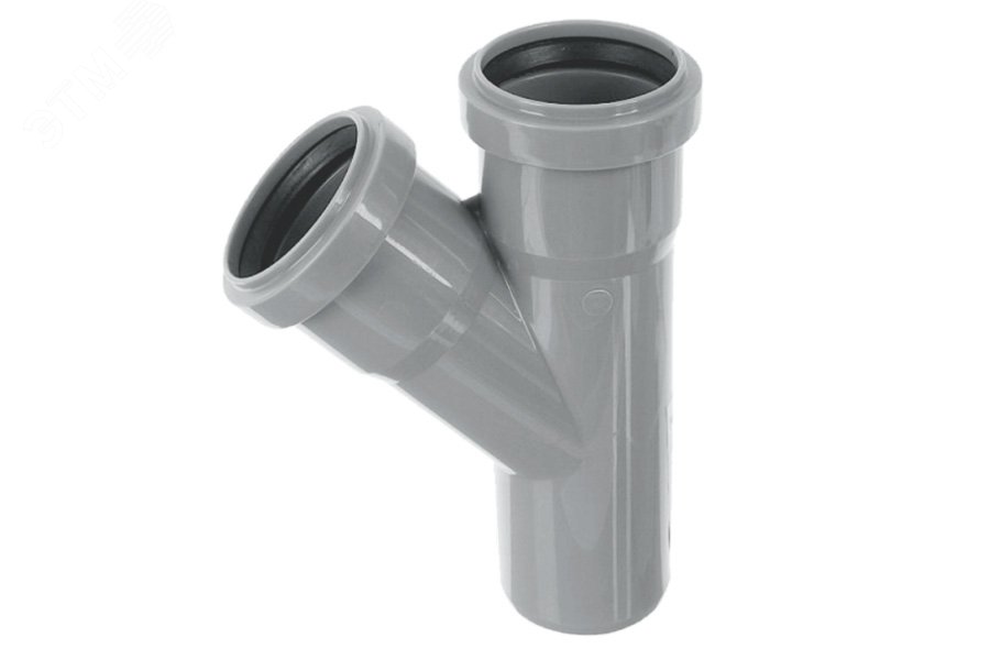 Тройник НПВХ  внутренняя канализация 50x50 мм. 87 градусов