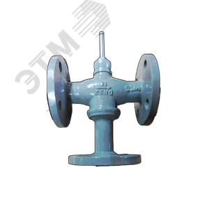 Клапан регулирующий фланцевый линейный трехходовой, PN16, DN50, Kvs 40, 20мм (FV3-50)