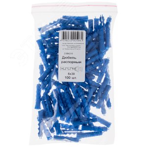 Дюбель распорный 6х30 с шипами тип К (100шт)