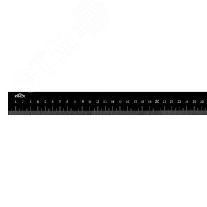 Линейка 1000х32х5,0мм DIN866B Шкала 1,0мм (Алюминий, BlackCoat, утолщенная)