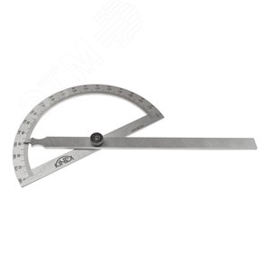 Угломер-транспортир 0-180 градусов 250x400мм INOX