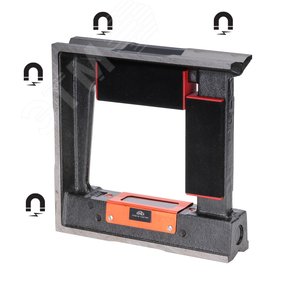 Уровень поверочный рамный 0,02мм 150x150x44мм CSN255739-1 (Магнитный)