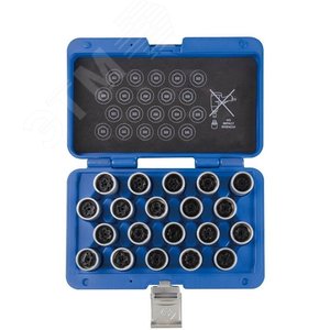 Набор насадок для секреток колес VW, 20 предметов KING TONY 9BW0120