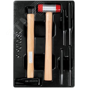 Набор выколоток и керн с молотками, ложемент, 6 предметов KING TONY 9-90106SR