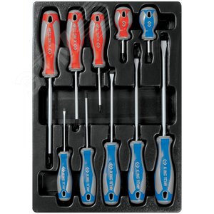 Набор отверток, ложемент, 10 предметов KING TONY 9-31110MR