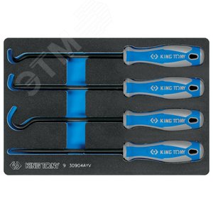 Набор для демонтажа сальников и колец, ложемент, 4 предмета KING TONY 9-30904AYV