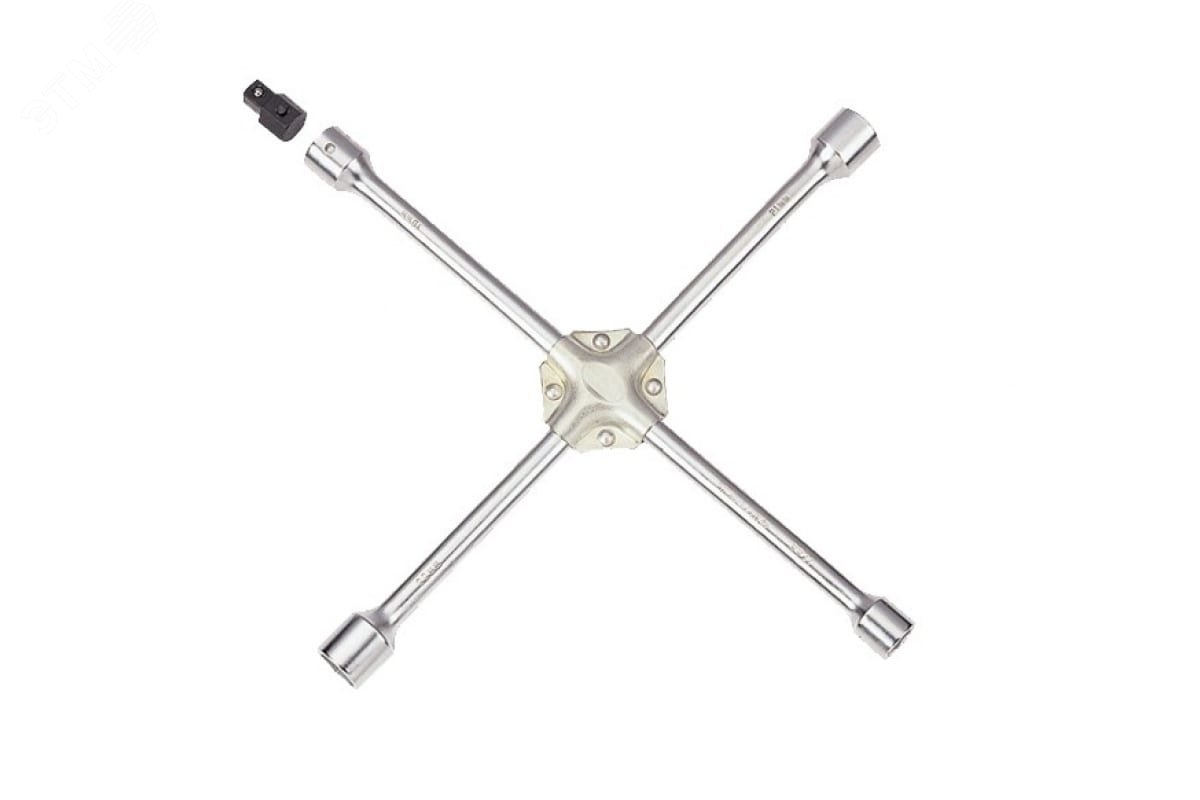 Ключ балонный колесный крестообразный, 400 мм, 1/2", 17, 19, 21, 22 мм KING TONY 19911722