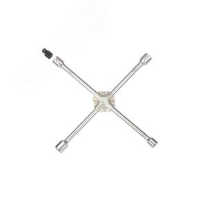 Ключ балонный колесный крестообразный, 400 мм, 1/2", 17, 19, 21, 22 мм KING TONY 19911722