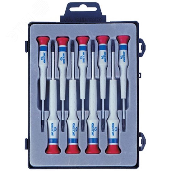 Набор прецизионных отверток, 9 предметов KING TONY 32209MR