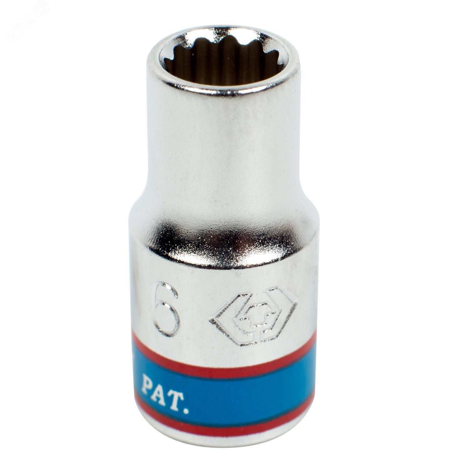 Головка торцевая стандартная двенадцатигранная 1/4", 6 мм KING TONY 233006M