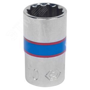 Головка торцевая стандартная двенадцатигранная 1/4", 10 мм KING TONY 233010M