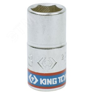 Головка торцевая стандартная шестигранная 1/4", 8 мм KING TONY 233508M