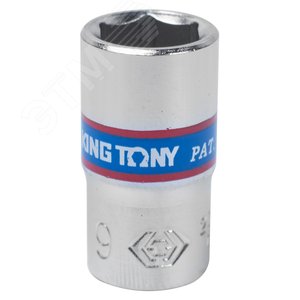 Головка торцевая стандартная шестигранная 1/4", 9 мм KING TONY 233509M