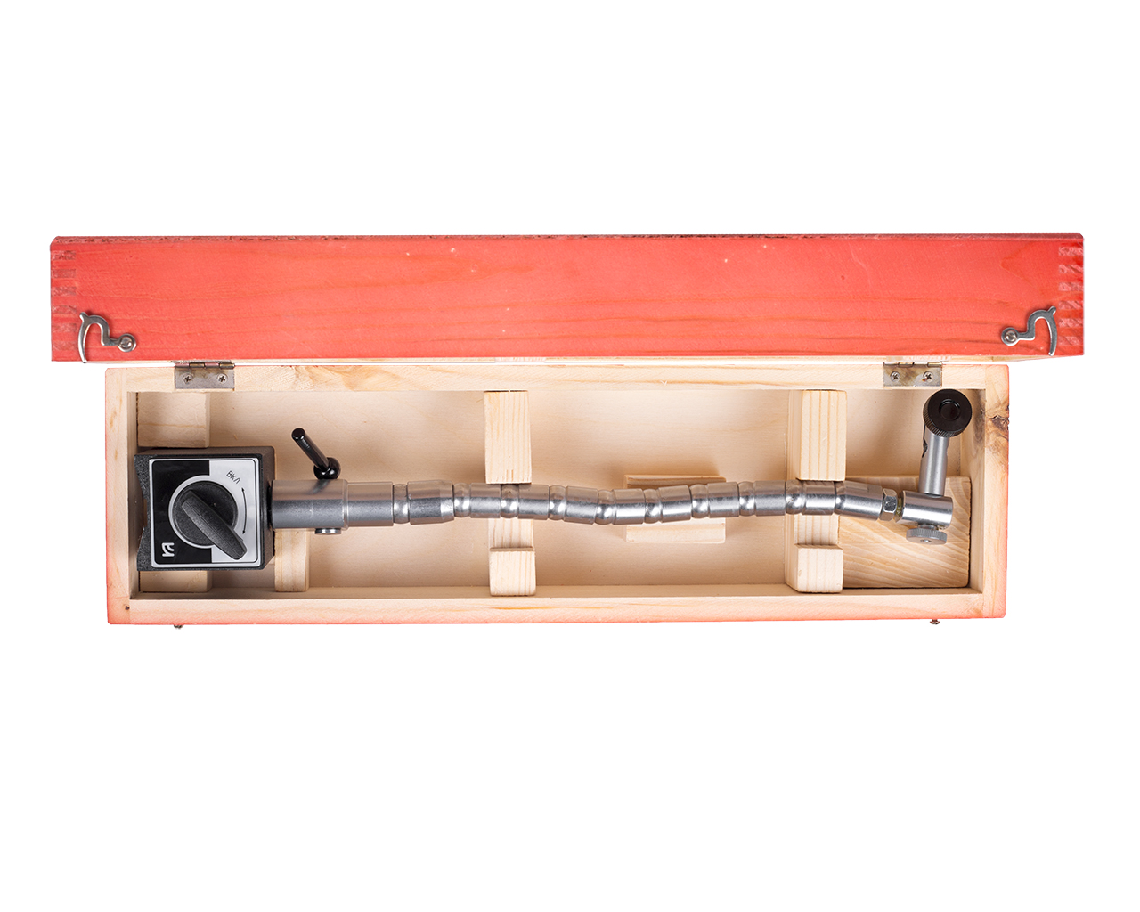 Стойка для индикаторов магнитное основание L=360мм гибкая тип МС-29 с инд. КировИнструмент