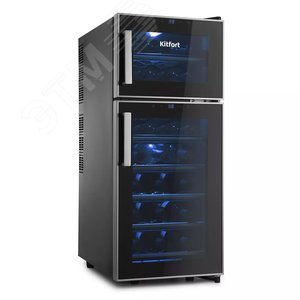 Шкаф винный KT-2407, мощность 140 Вт, цвет черный