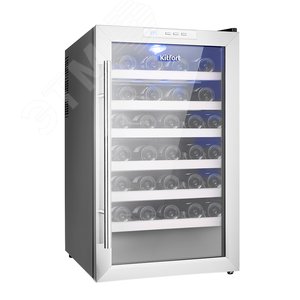 Шкаф винный KT-2410, мощность 70 Вт, цвет серебристый