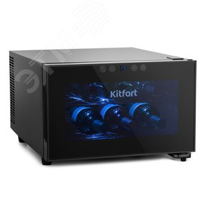 Шкаф винный KT-2403, мощность 70 Вт, цвет черный