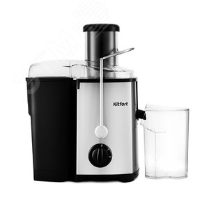 Соковыжималка центробежная KT-1116, мощность 600 Вт, цвет черно-серебристый