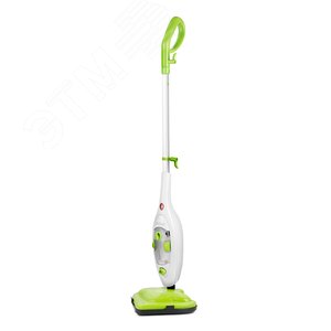 Швабра паровая 2 в 1 KT-1060, объем 300 мл, мощность 1300 Вт, цвет бело-салатовый