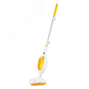 Швабра паровая 2 в 1 KT-1054-1, объем 280 мл, мощность 1300 Вт, цвет бело-желтый